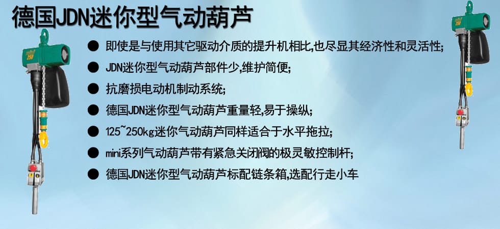 德國JDN迷你型氣動葫蘆圖